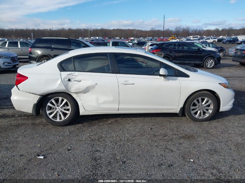 2012 Honda Civic Ex VIN: 19XFB2F89CE366631 Lot: 43903883