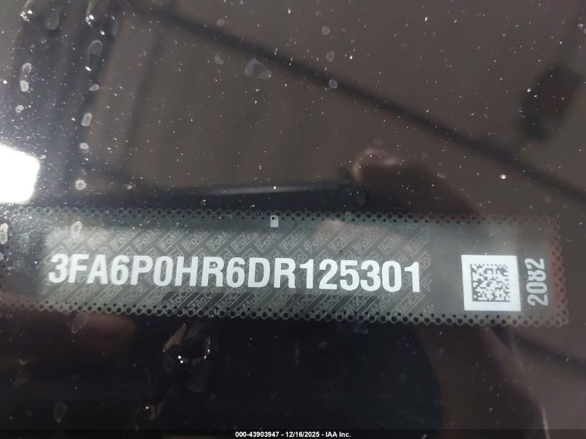 2013 Ford Fusion Se VIN: 3FA6P0HR6DR125301 Lot: 43903947