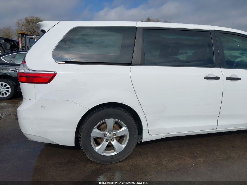 2015 Toyota Sienna L 7 Passenger VIN: 5TDZK3DC7FS624150 Lot: 43903981