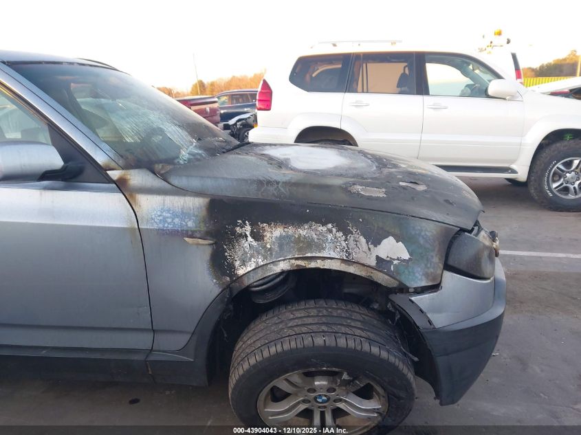2005 BMW X3 3.0I VIN: WBXPA93435WD15237 Lot: 43904043
