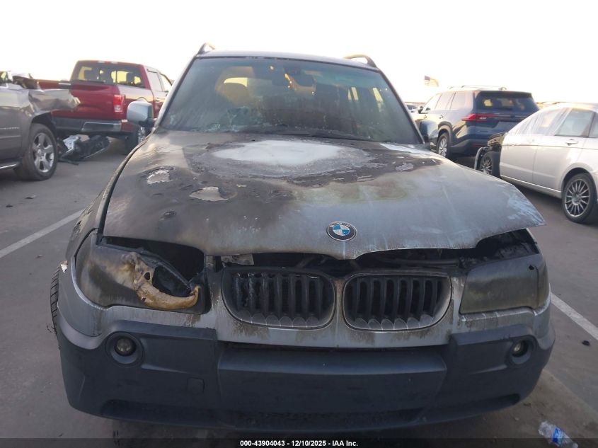 2005 BMW X3 3.0I VIN: WBXPA93435WD15237 Lot: 43904043