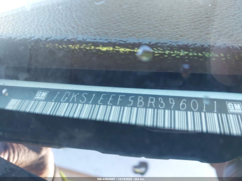 2011 GMC Yukon Denali VIN: 1GKS1EEF5BR396011 Lot: 43904067