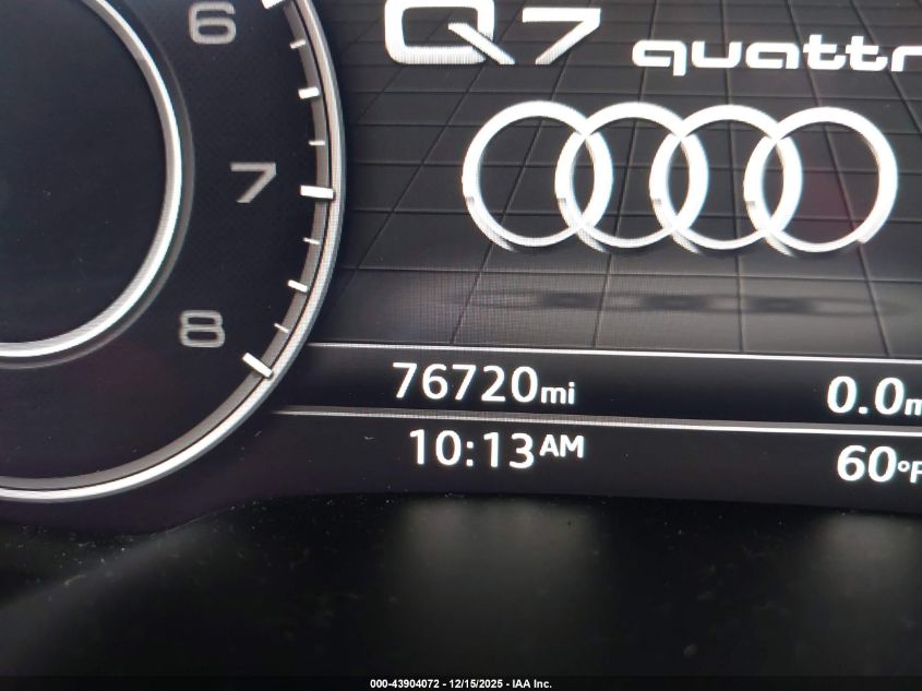 2017 Audi Q7 3.0T Premium VIN: WA1LAAF71HD023063 Lot: 43904072