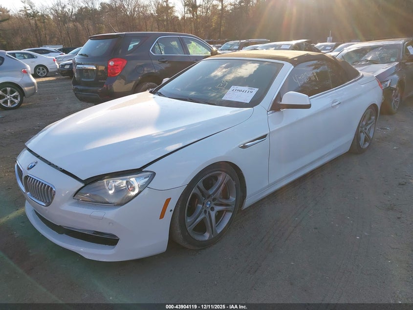 Vin: wbalz3c56cdl70651, lot: 44399681, bmw 650i 20122