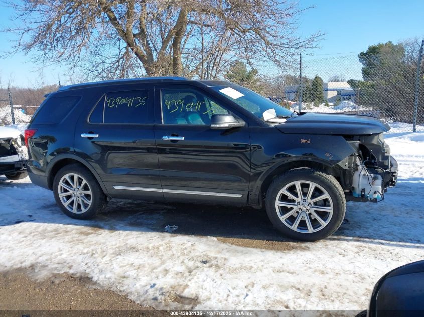 2017 Ford Explorer Limited VIN: 1FM5K8F82HGB58124 Lot: 43904135