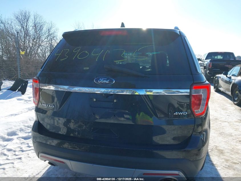 2017 Ford Explorer Limited VIN: 1FM5K8F82HGB58124 Lot: 43904135