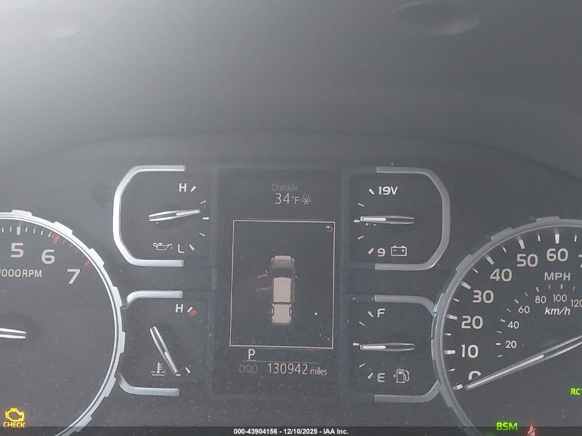 2019 Toyota Tundra Sr5 5.7L V8 VIN: 5TFDY5F16KX822593 Lot: 43904156