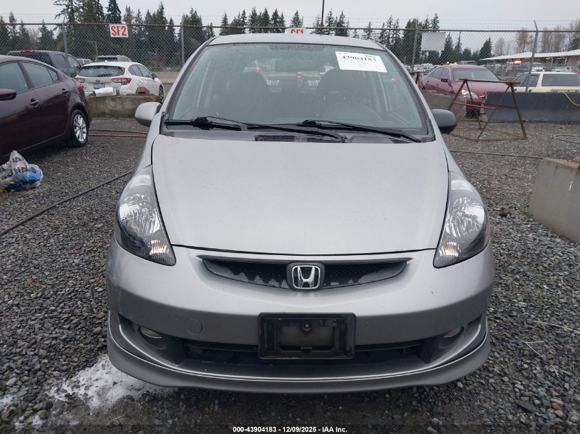 2007 Honda Fit Sport VIN: JHMGD38677S032034 Lot: 43904183