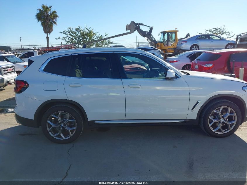 2022 BMW X3 xDrive30I VIN: 5UX53DP09N9K62661 Lot: 43904195