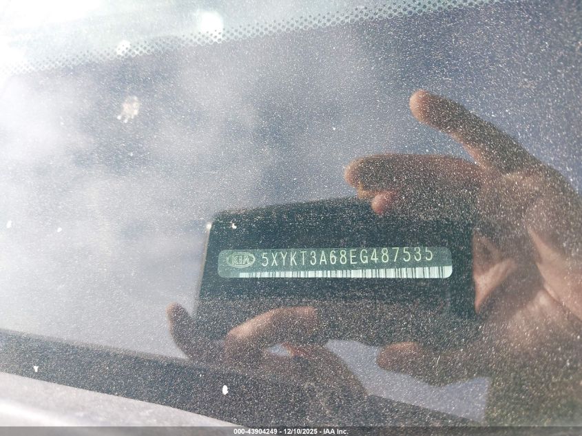 2014 Kia Sorento Lx VIN: 5XYKT3A68EG487535 Lot: 43904249