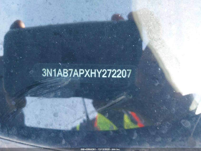 2017 Nissan Sentra Sv VIN: 3N1AB7APXHY272207 Lot: 43904261