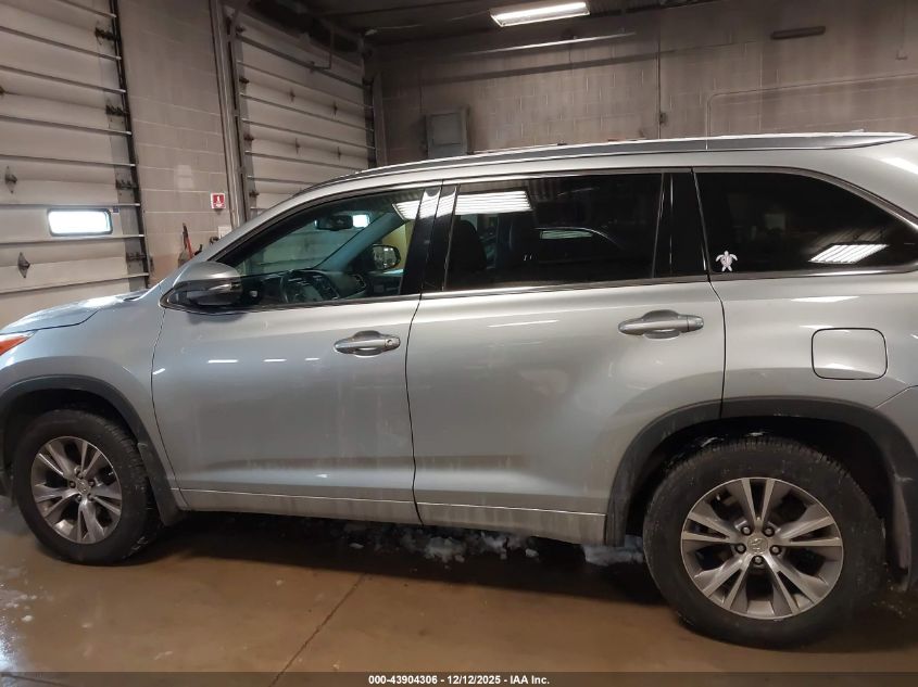 2014 Toyota Highlander Xle V6 VIN: 5TDJKRFH0ES024660 Lot: 43904306