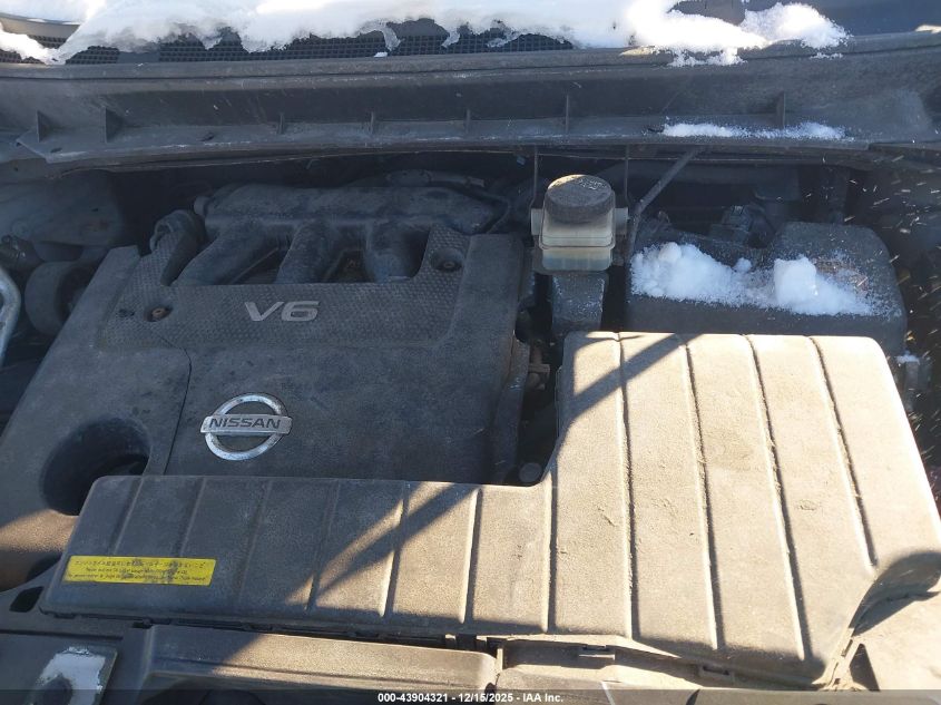 2009 Nissan Murano Sl VIN: JN8AZ18W09W160046 Lot: 43904321