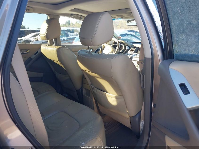 2009 Nissan Murano Sl VIN: JN8AZ18W09W160046 Lot: 43904321