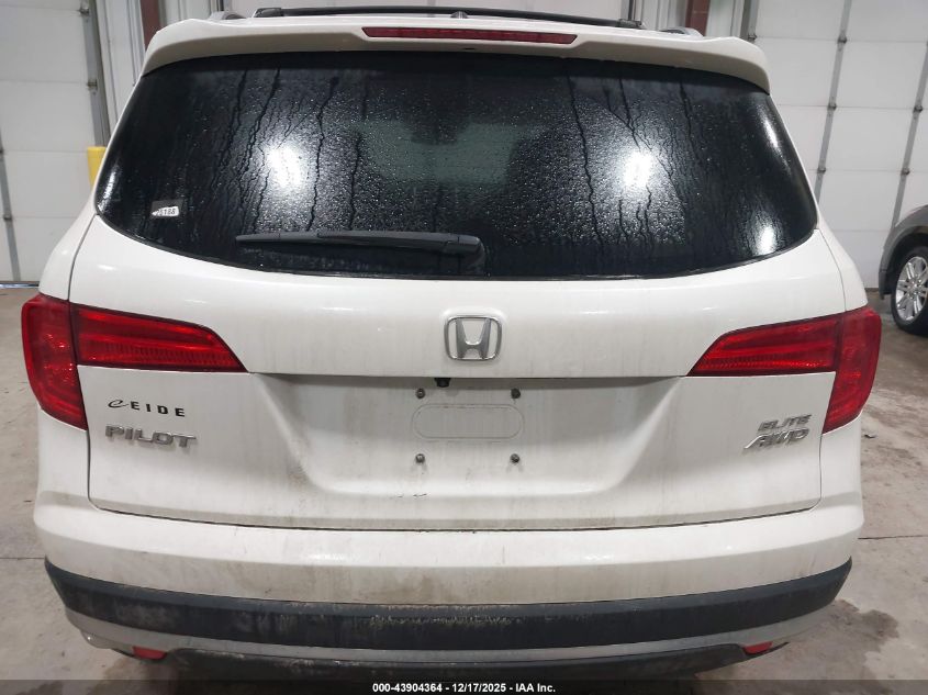 2017 Honda Pilot Elite VIN: 5FNYF6H02HB023964 Lot: 43904364