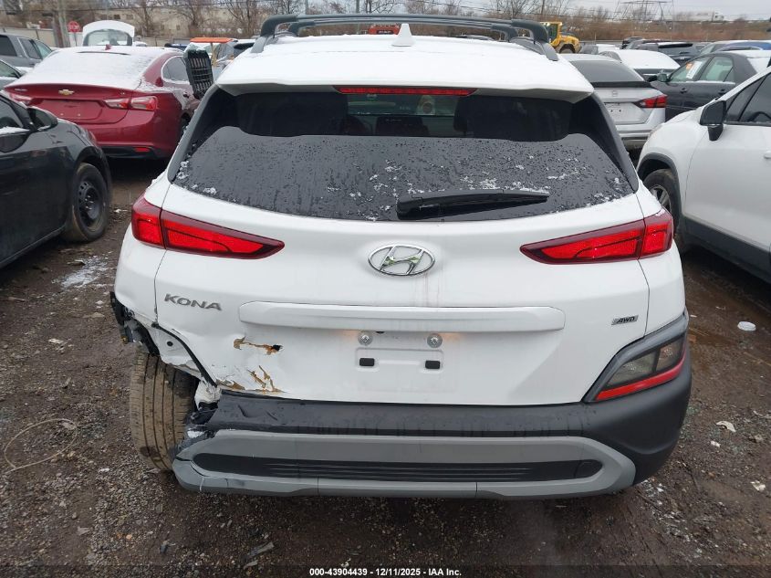 2022 Hyundai Kona Sel VIN: KM8K6CAB1NU832113 Lot: 43904439
