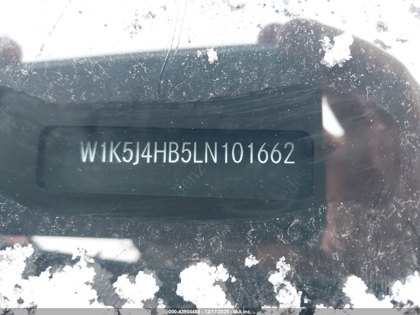 2020 Mercedes-Benz Cla 250 4Matic VIN: W1K5J4HB5LN101662 Lot: 43904488