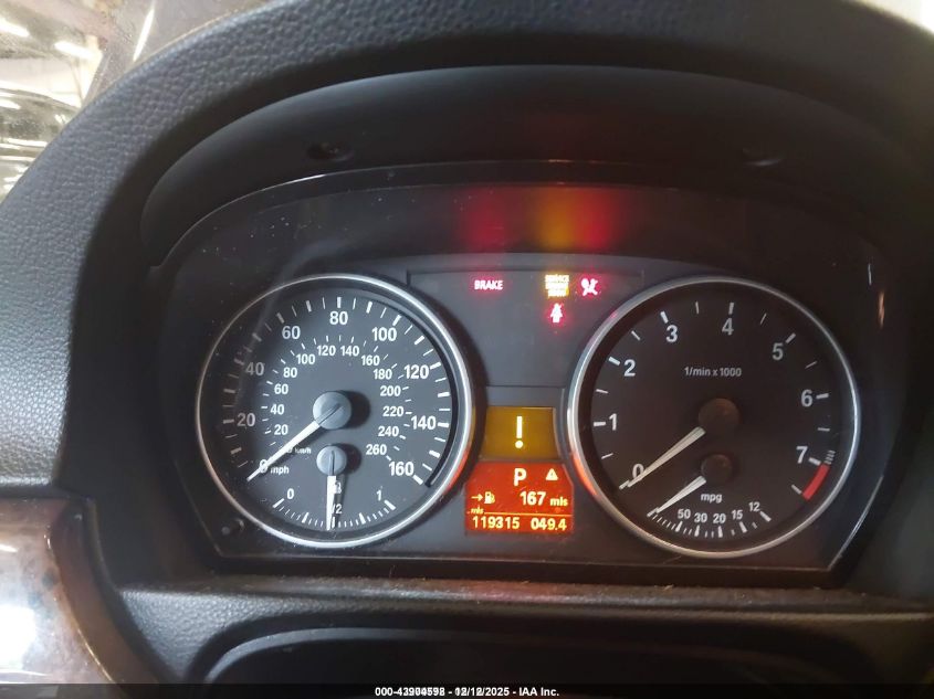 2007 BMW 328I VIN: WBAVA37577NL13062 Lot: 43904598