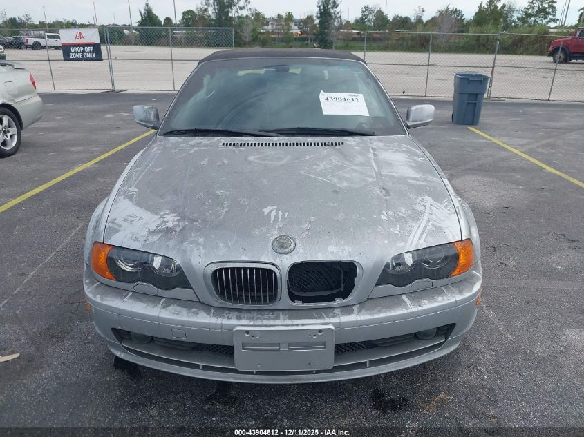 2001 BMW 325Ci VIN: WBABS33441J456610 Lot: 43904612