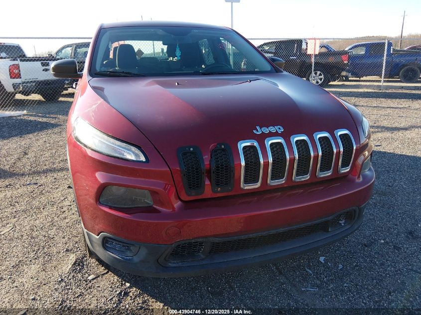 2014 Jeep Cherokee Sport VIN: 1C4PJMAB8EW318522 Lot: 43904746