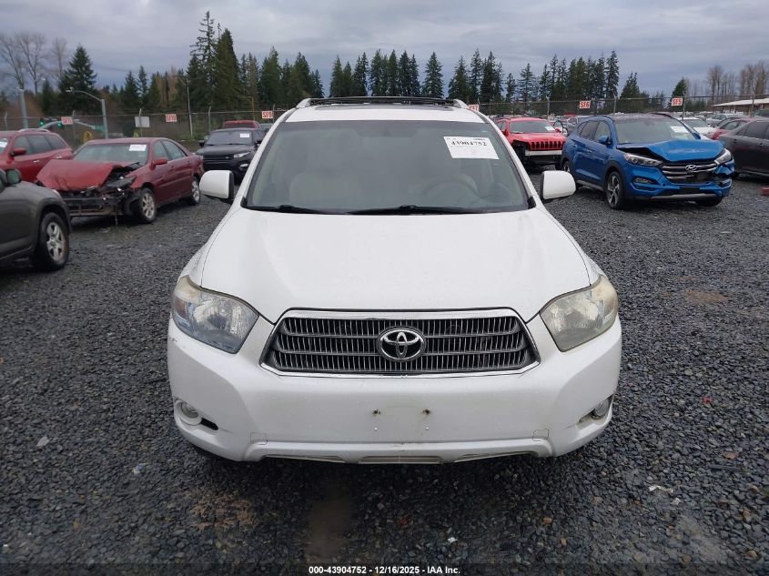 2008 Toyota Highlander Hybrid Limited VIN: JTEEW44AX82005121 Lot: 43904752