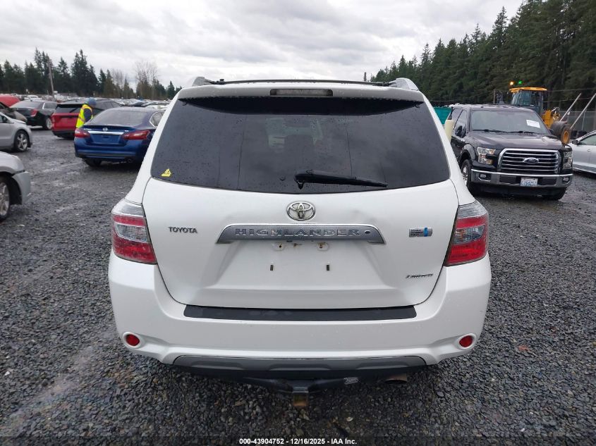 2008 Toyota Highlander Hybrid Limited VIN: JTEEW44AX82005121 Lot: 43904752