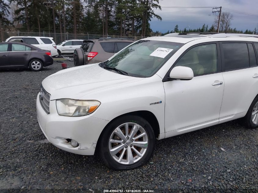 2008 Toyota Highlander Hybrid Limited VIN: JTEEW44AX82005121 Lot: 43904752