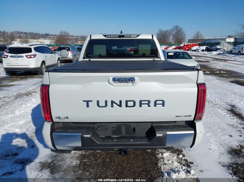 2025 Toyota Tundra Hybrid Capstone Crewmax 6.4' Bed VIN: 5TFVC5DB4SX102224 Lot: 43904843