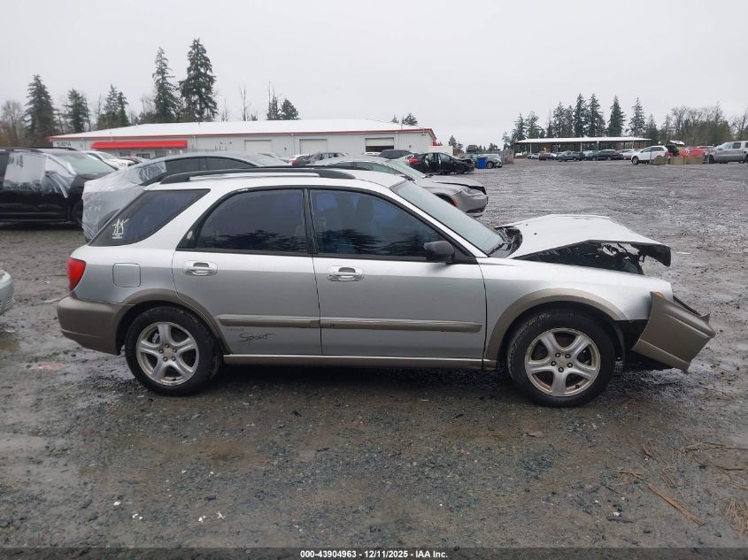 2002 Subaru Impreza Outback Sport VIN: JF1GG68582H810192 Lot: 43904963