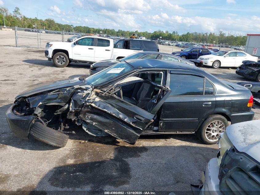 1998 Honda Civic Lx VIN: 2HGEJ6672WH536254 Lot: 43904982