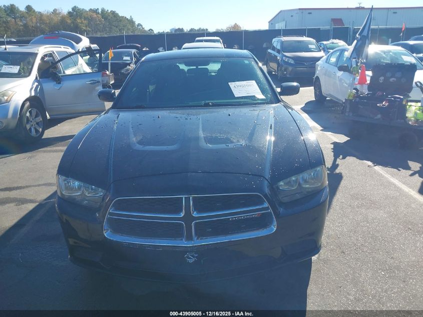 2012 Dodge Charger Se VIN: 2C3CDXBG6CH299731 Lot: 43905005