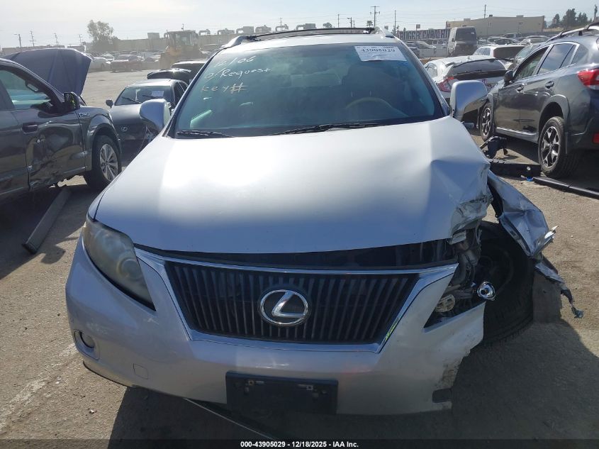 2010 Lexus Rx 350 VIN: 2T2ZK1BA2AC011887 Lot: 43905029
