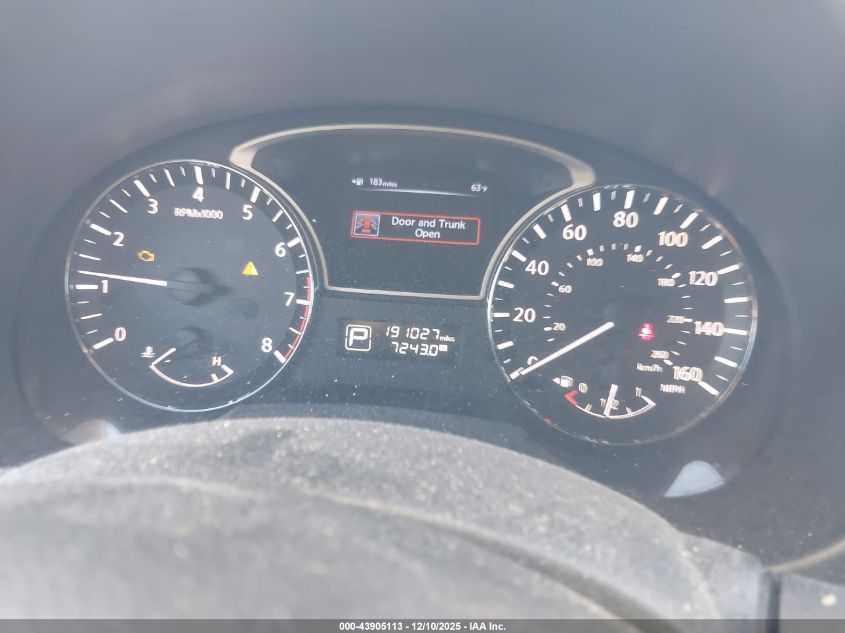 2013 Nissan Altima 2.5 Sv VIN: 1N4AL3AP1DN562884 Lot: 43905113