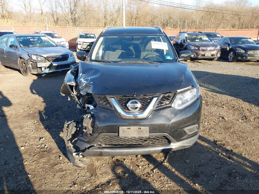 2016 Nissan Rogue Sv VIN: KNMAT2MV2GP613364 Lot: 43905139