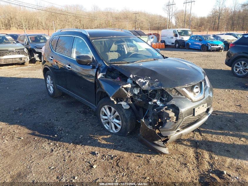 2016 Nissan Rogue Sv VIN: KNMAT2MV2GP613364 Lot: 43905139