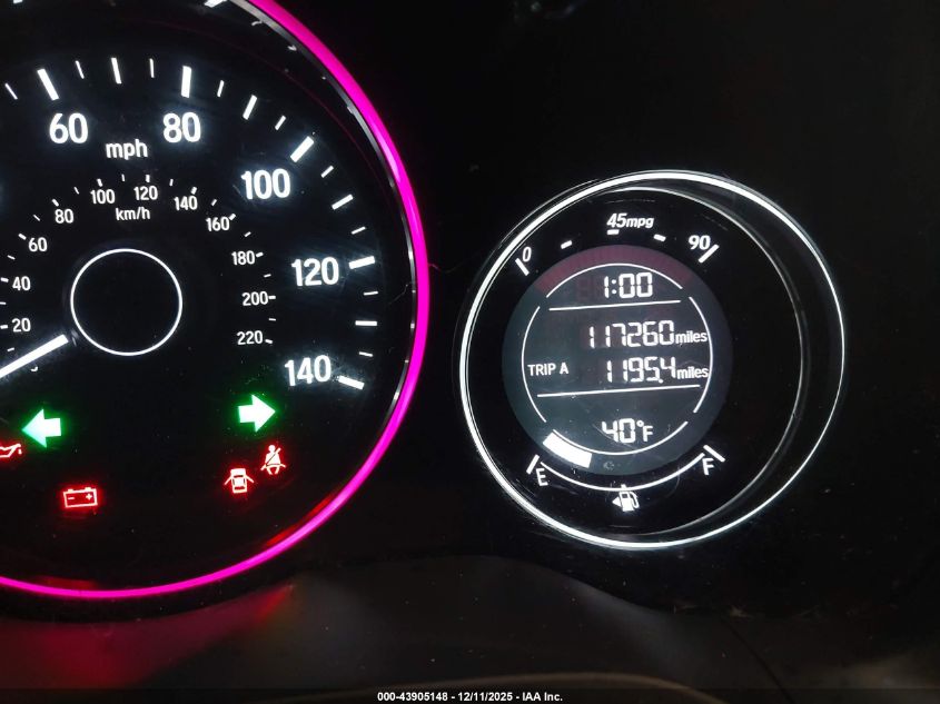 2018 Honda Hr-V Lx VIN: 3CZRU6H31JG712487 Lot: 43905148