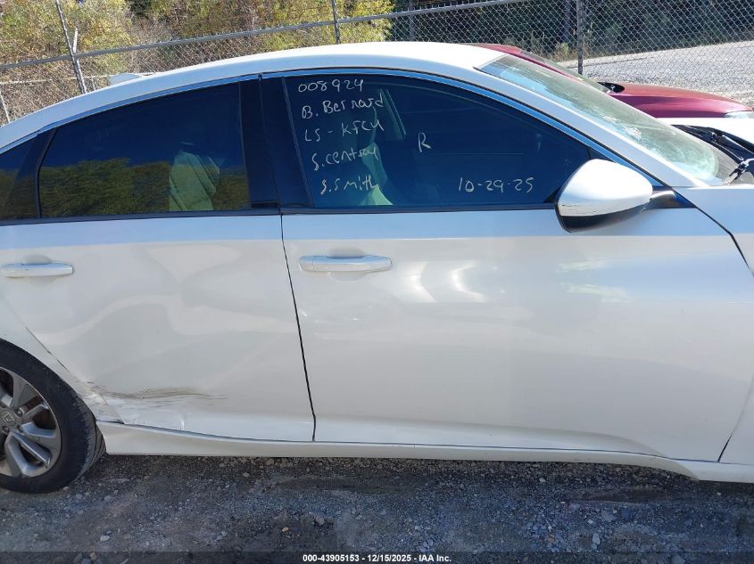 2018 Honda Accord Lx VIN: 1HGCV1F19JA008924 Lot: 43905153