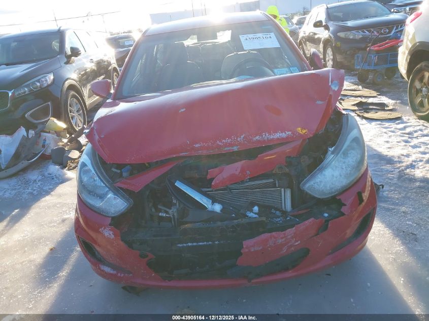 2013 Hyundai Accent Gs VIN: KMHCT5AE5DU072169 Lot: 43905164