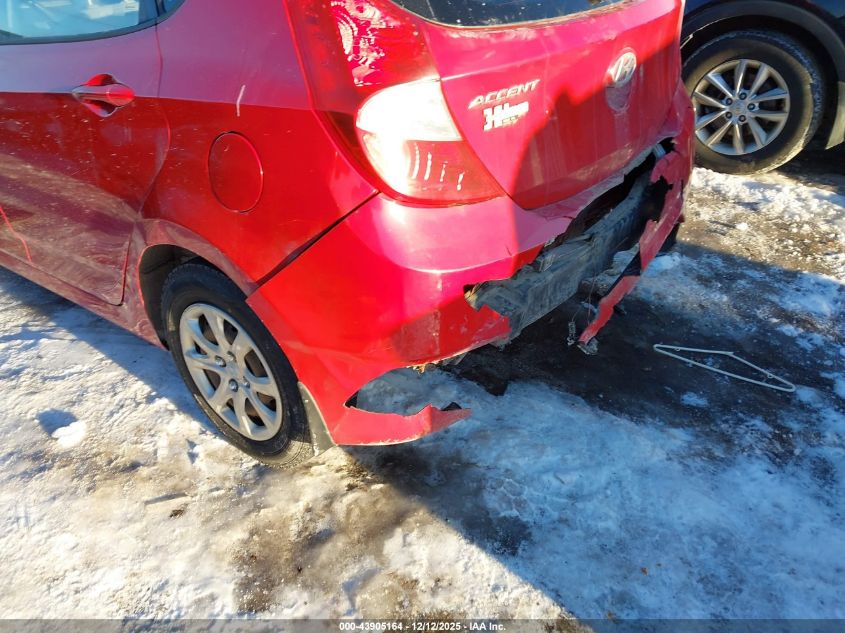 2013 Hyundai Accent Gs VIN: KMHCT5AE5DU072169 Lot: 43905164