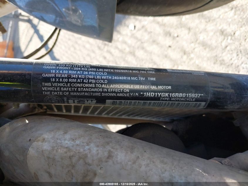 2024 Harley-Davidson Flfbs VIN: 1HD1YGK16RB015937 Lot: 43905185
