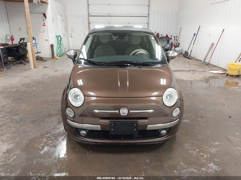 2012 Fiat 500C Lounge VIN: 3C3CFFER7CT119035 Lot: 43905186