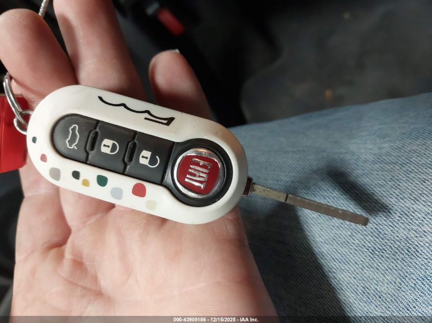 2012 Fiat 500C Lounge VIN: 3C3CFFER7CT119035 Lot: 43905186