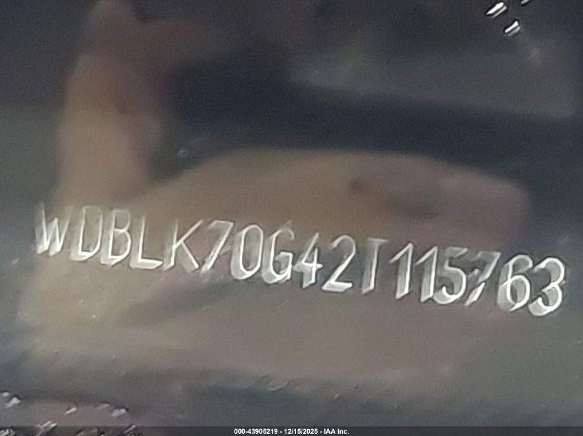 2002 Mercedes-Benz Clk 430 VIN: WDBLK70G42T115763 Lot: 43905219