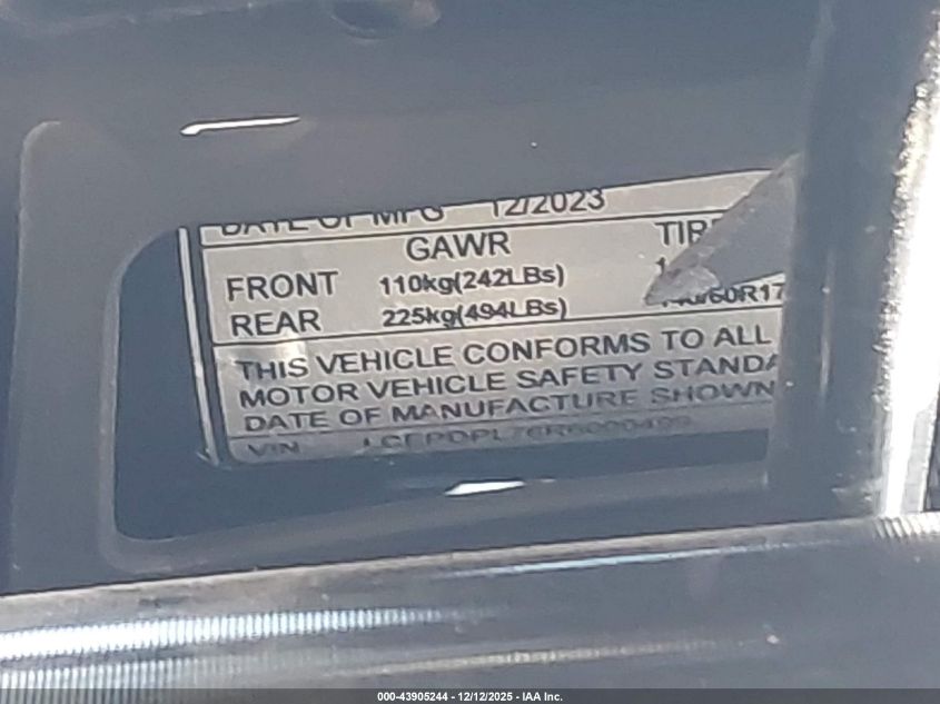 2024 Cf Moto 300Ss VIN: LCEPDPL76R6000499 Lot: 43905244