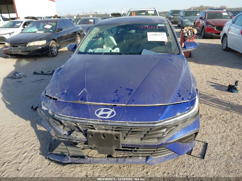 2025 Hyundai Elantra Sel Convenience VIN: KMHLS4DG2SU892250 Lot: 43905277