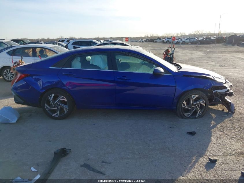 2025 Hyundai Elantra Sel Convenience VIN: KMHLS4DG2SU892250 Lot: 43905277