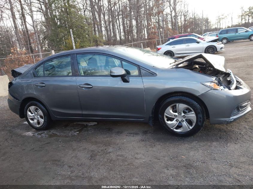 2013 Honda Civic Lx VIN: 2HGFB2F59DH580712 Lot: 43905292