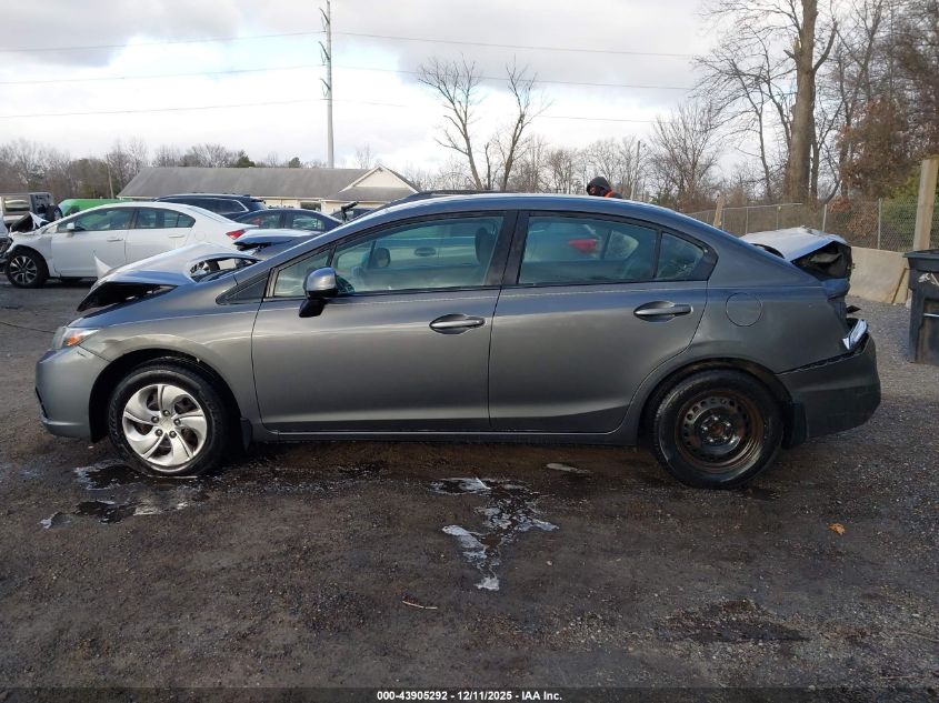 2013 Honda Civic Lx VIN: 2HGFB2F59DH580712 Lot: 43905292