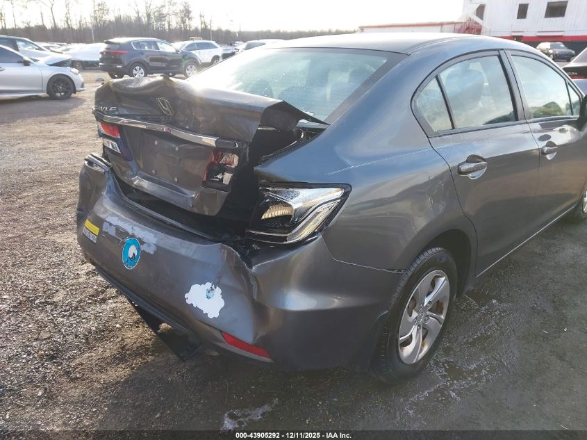 2013 Honda Civic Lx VIN: 2HGFB2F59DH580712 Lot: 43905292