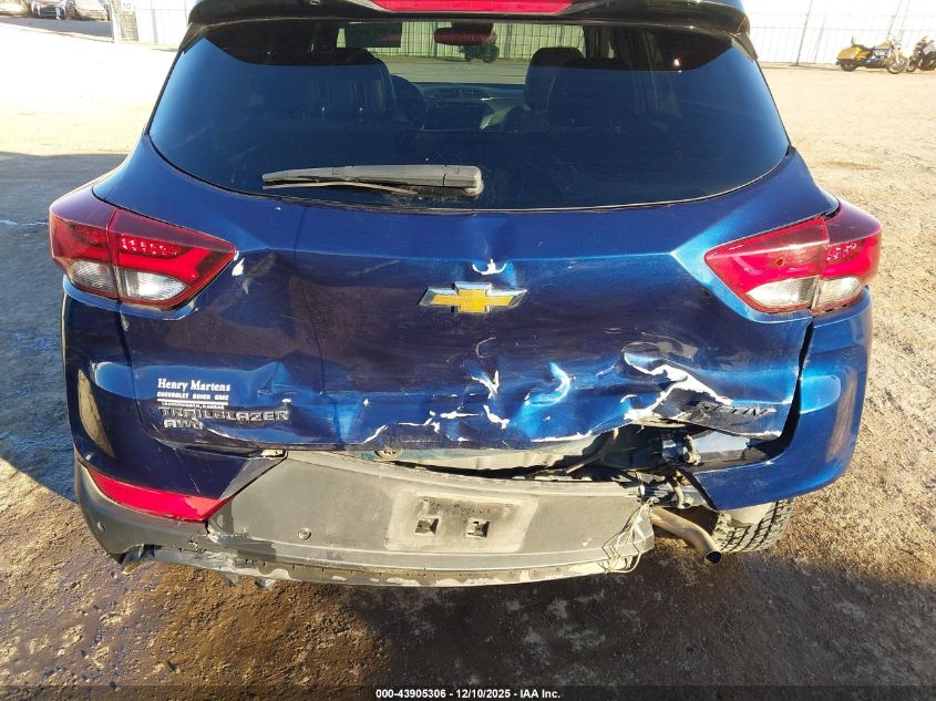 2022 Chevrolet Trailblazer Awd Activ VIN: KL79MSSLXNB142752 Lot: 43905306